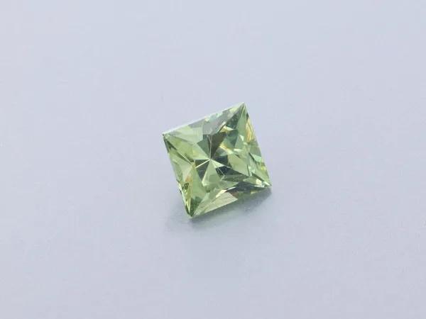 0.34ct Green Garnet, Square cut gemstone