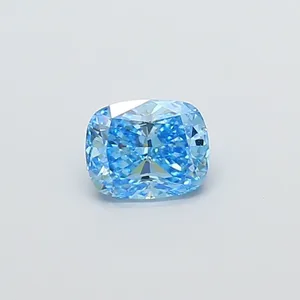 0.93ct CUSHION Fancy Vivid Blue VS2 Coloured Lab diamond