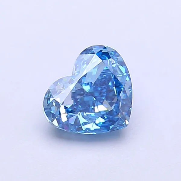 1.09ct HEART Fancy Vivid Blue VS2 Coloured Lab diamond