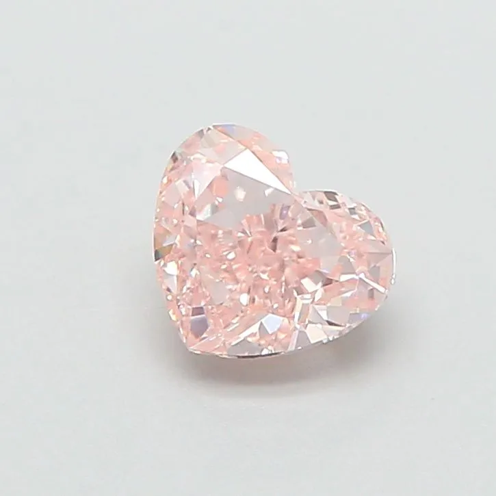 1.00ct HEART Fancy Pink VVS2 Coloured Lab diamond