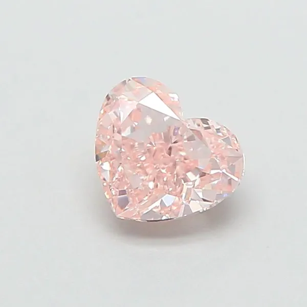 1ct HEART Fancy Pink VVS2 Coloured Lab diamond