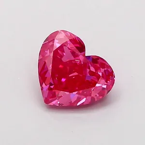 1.05ct HEART Fancy Vivid Pink VS2 Coloured Lab diamond
