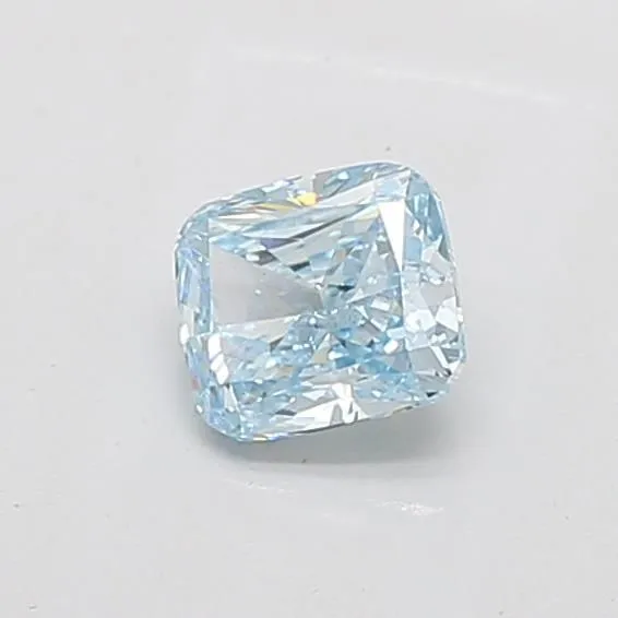 0.95ct CUSHION Fancy Intense Blue VS1 Coloured Lab diamond