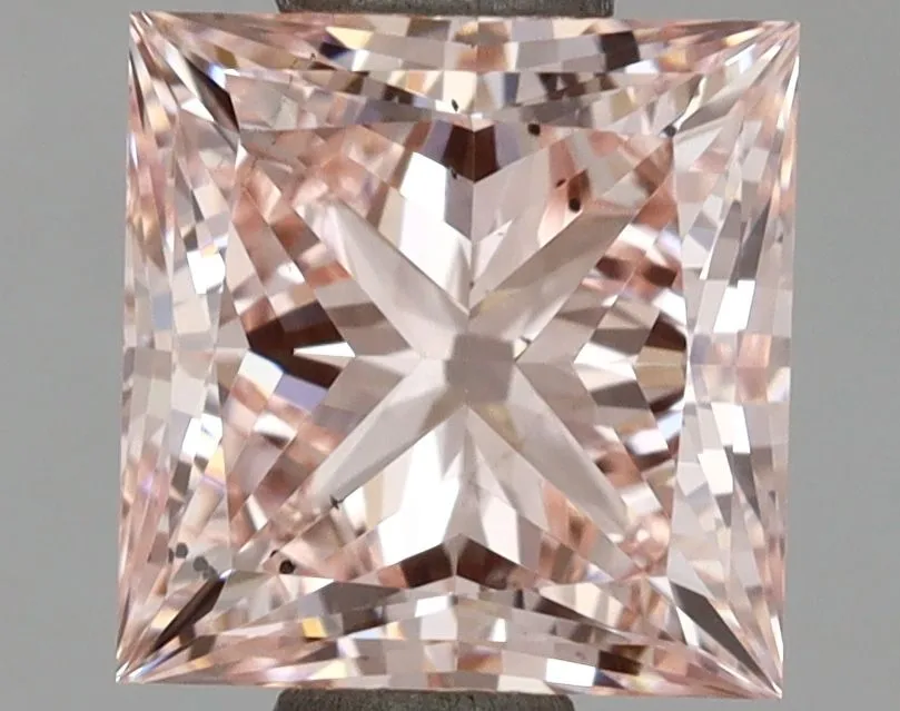1.45ct PRINCESS Fancy Intense Pink SI1 Coloured Lab diamond