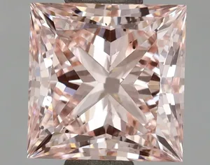 1.45ct PRINCESS Fancy Intense Pink SI1 Coloured Lab diamond