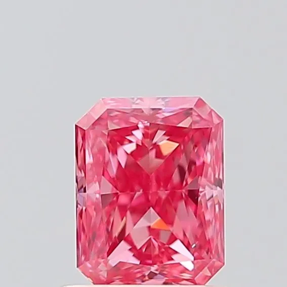 0.73ct RADIANT Fancy Vivid Pink VS1 Coloured Lab diamond