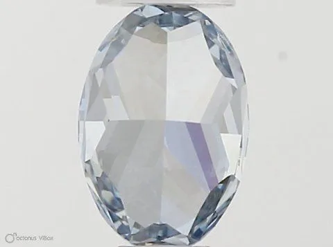 0.34ct OVAL Fancy Intense Blue IF Coloured Lab diamond