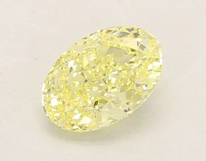 1.07ct OVAL Fancy Yellow VS1 Coloured Lab diamond