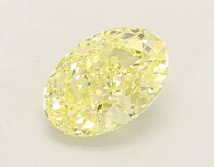 1.07ct OVAL Fancy Yellow VS1 Coloured Lab diamond