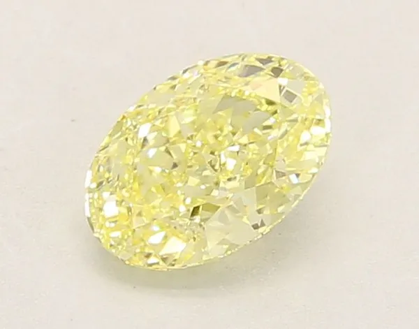 1.07ct OVAL Fancy Yellow VS1 Coloured Lab diamond