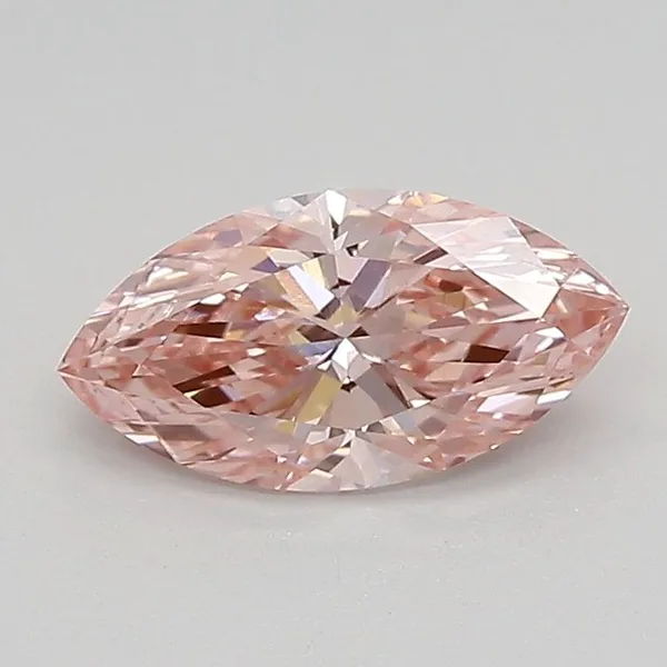 0.81ct MARQUISE Fancy Vivid Pink VVS2 Coloured Lab diamond