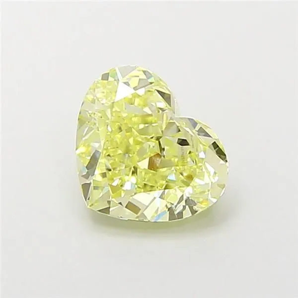 1.5ct HEART Fancy Intense Yellow VS2 Coloured Lab diamond