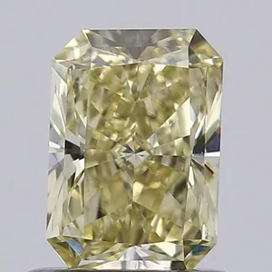 0.79ct RADIANT Fancy Yellow VS1 Coloured Lab diamond