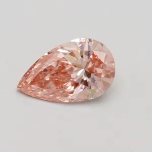 0.5ct PEAR Fancy Intense Pink VS1 Coloured Lab diamond