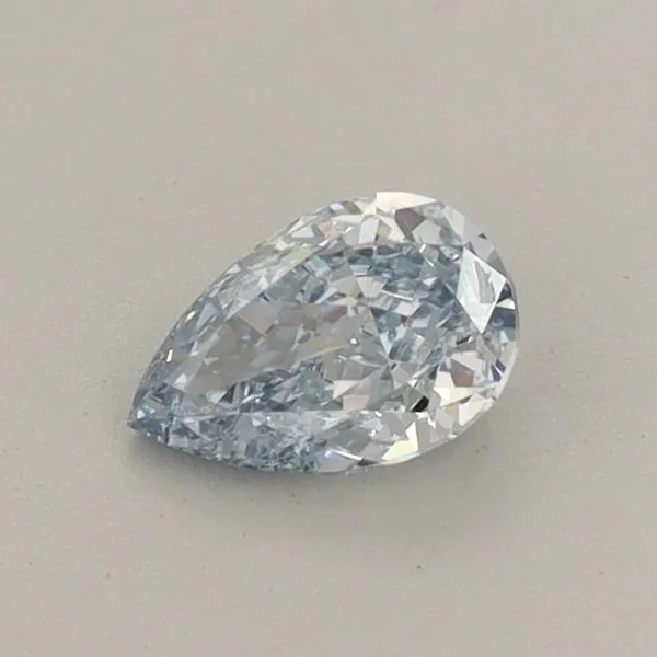 0.44ct PEAR Fancy Intense Blue VS1 Coloured Lab diamond