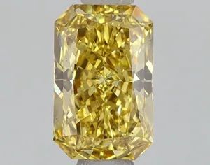1.02ct RADIANT Fancy Vivid Yellow VS2 Coloured Lab diamond