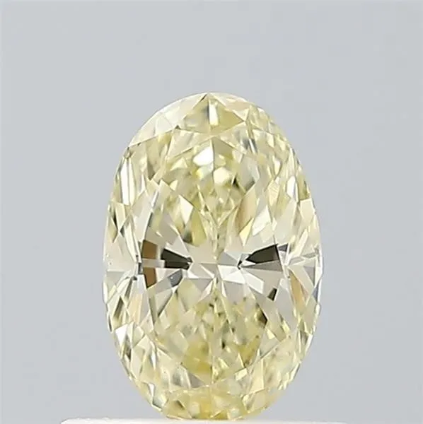 0.52ct OVAL Fancy Light Yellow VVS2 Coloured Lab diamond