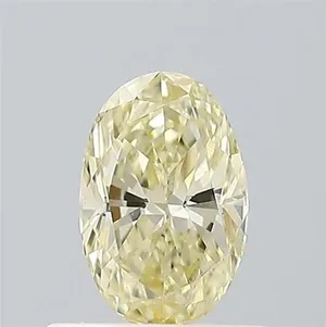 0.52ct OVAL Fancy Light Yellow VVS2 Coloured Lab diamond