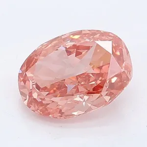 1.04ct OVAL Fancy Vivid Pink VS1 Coloured Lab diamond