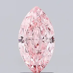 1.57ct MARQUISE Fancy Vivid Pink VVS2 Coloured Lab diamond