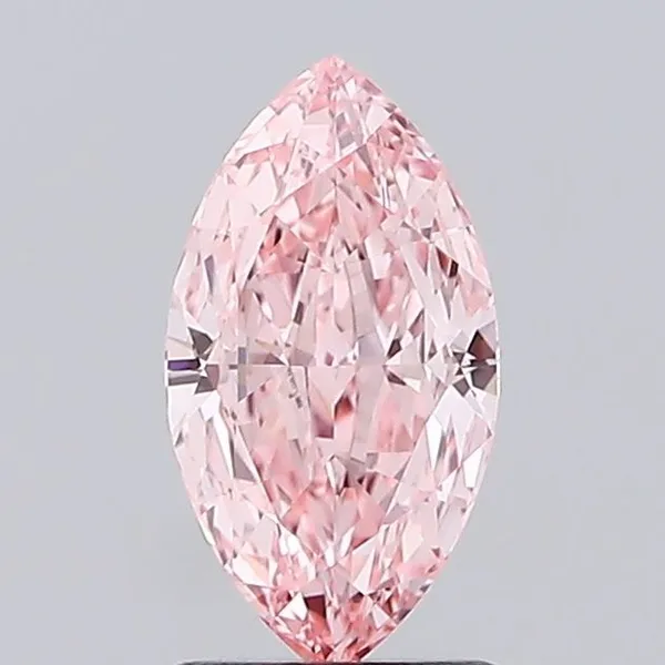 1.57ct MARQUISE Fancy Vivid Pink VVS2 Coloured Lab diamond