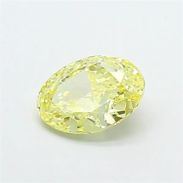1.12ct OVAL Fancy Intense Yellow VS1 Coloured Lab diamond