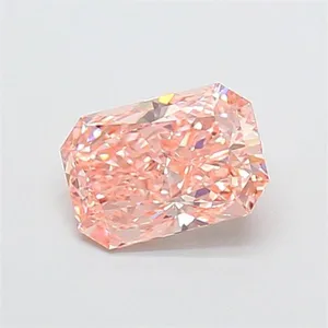 1.13ct RADIANT Fancy Intense Pink VS2 Coloured Lab diamond