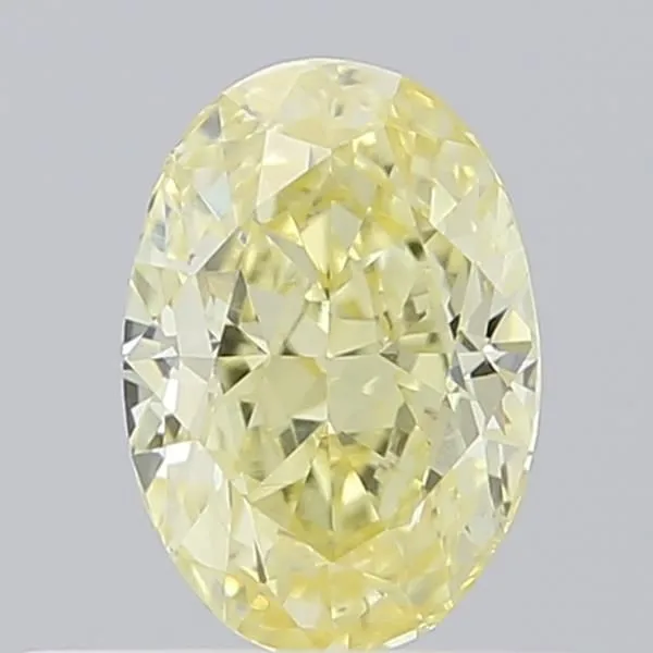 0.53ct OVAL Fancy Yellow VS1 Coloured Lab diamond