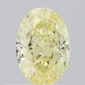 0.53ct OVAL Fancy Yellow VS1 Coloured Lab diamond