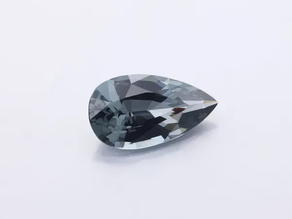 2.11ct Grey Spinel, Pear Shape cut gemstone