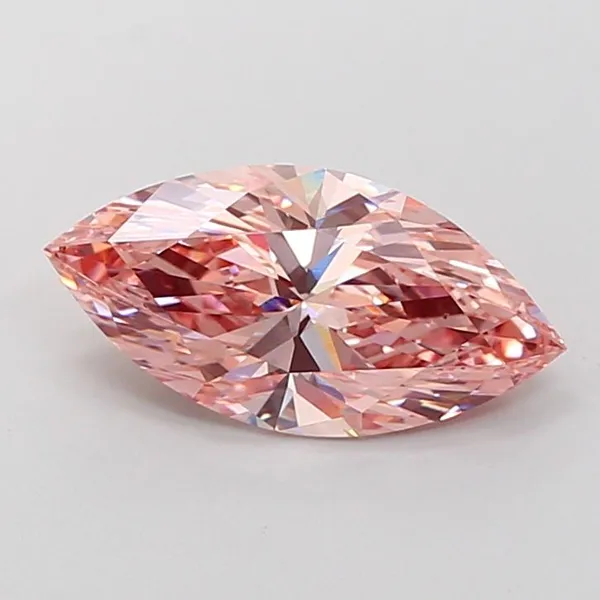 3ct MARQUISE Fancy Intense Pink VVS2 Coloured Lab diamond