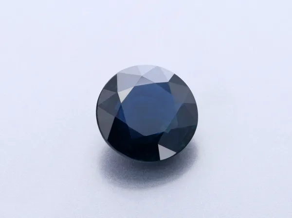 2ct Blue Sapphire, Round cut gemstone