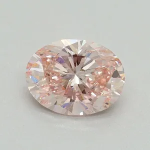 0.8ct OVAL Fancy Intense Pink SI1 Coloured Lab diamond