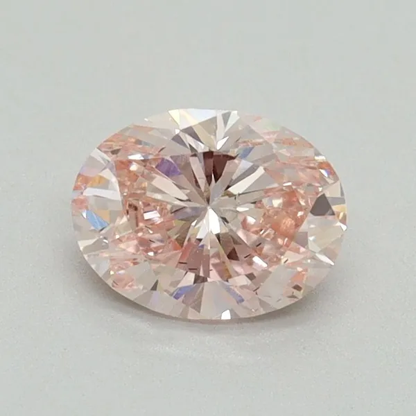 0.8ct OVAL Fancy Intense Pink SI1 Coloured Lab diamond