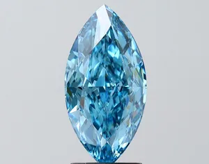 2.5ct MARQUISE Fancy Vivid Blue VVS2 Coloured Lab diamond