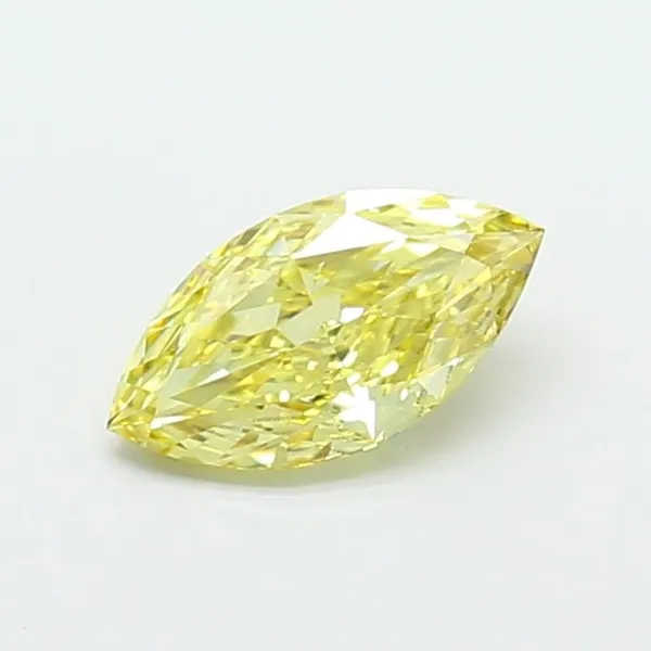 1.86ct MARQUISE Fancy Intense Yellow VS1 Coloured Lab diamond