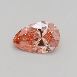 0.5ct PEAR Fancy Intense Pink SI1 Coloured Lab diamond