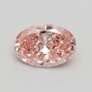 0.5ct OVAL Fancy Pink SI1 Coloured Lab diamond