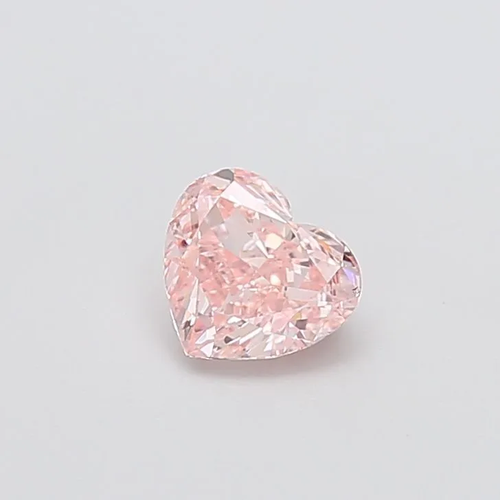 0.92ct HEART Fancy Intense Pink VS2 Coloured Lab diamond