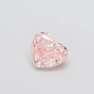 0.92ct HEART Fancy Intense Pink VS2 Coloured Lab diamond
