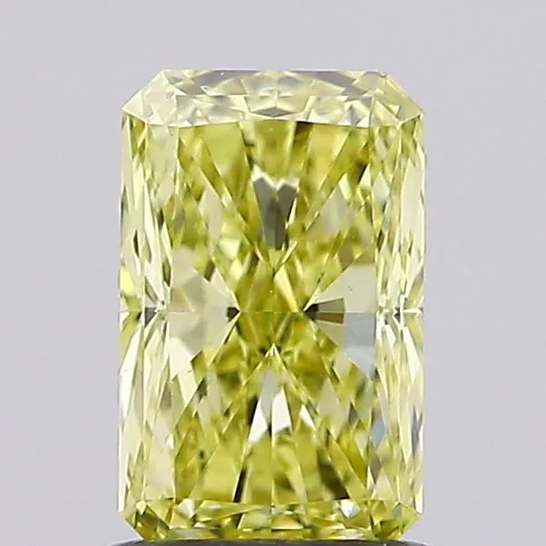 1.01ct RADIANT Fancy Intense Yellow VS1 Coloured Lab diamond