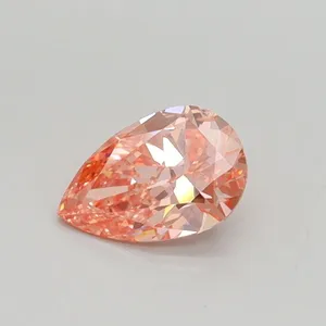 0.5ct PEAR Fancy Intense Pink SI1 Coloured Lab diamond