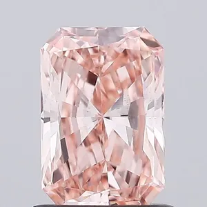 0.75ct RADIANT Fancy Intense Pink VS2 Coloured Lab diamond