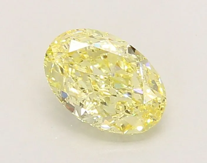 1.05ct OVAL Fancy Yellow VVS2 Coloured Lab diamond