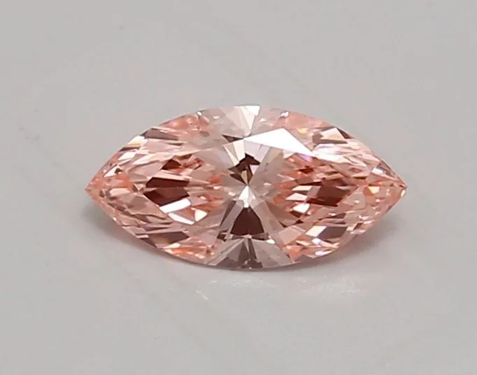 0.64ct MARQUISE Fancy Vivid Pink VVS2 Coloured Lab diamond