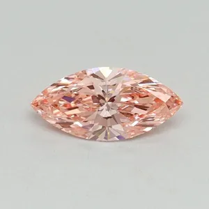 0.35ct MARQUISE Fancy Vivid Pink VS2 Coloured Lab diamond
