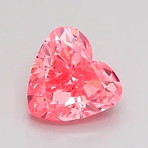 1ct HEART Fancy Vivid Pink VVS2 Coloured Lab diamond