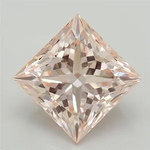 2.08ct PRINCESS Fancy Intense Pink VS1 Coloured Lab diamond