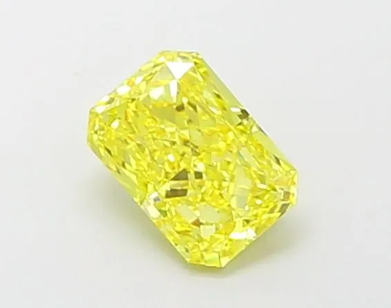 1.05ct RADIANT Fancy Vivid Yellow VVS1 Coloured Lab diamond