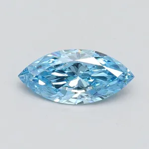 0.7ct MARQUISE Fancy Vivid Blue VS2 Coloured Lab diamond